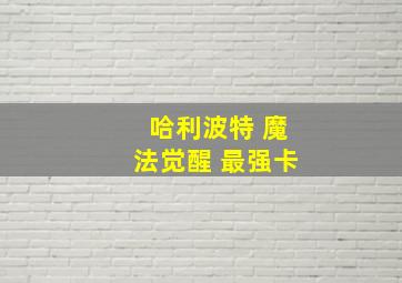 哈利波特 魔法觉醒 最强卡